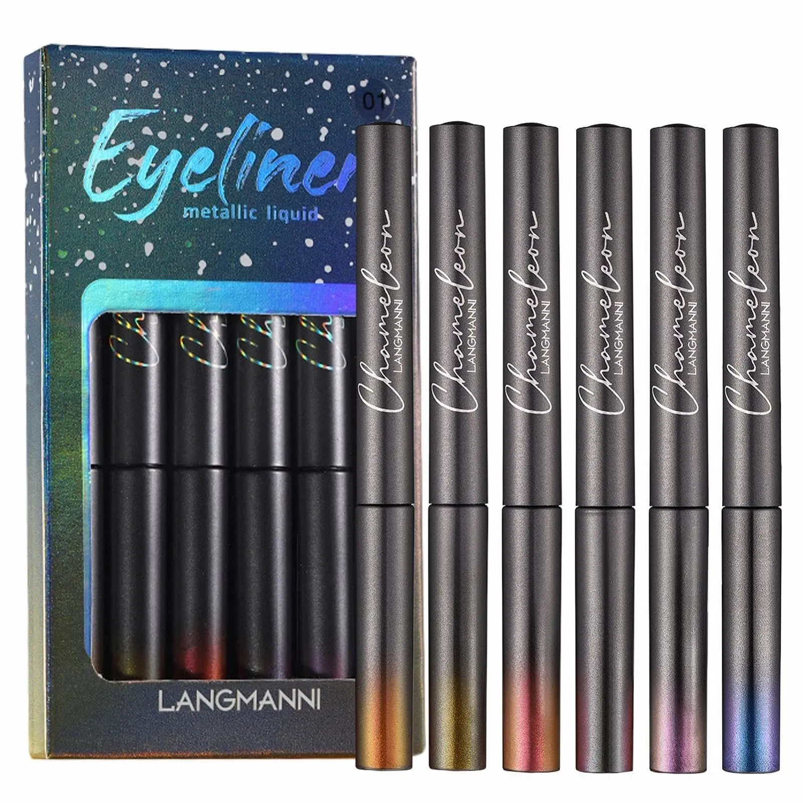 Жидкая Подводка для глаз с блестками, фото №1 Жидкая Подводка для глаз с блестками, фото №1