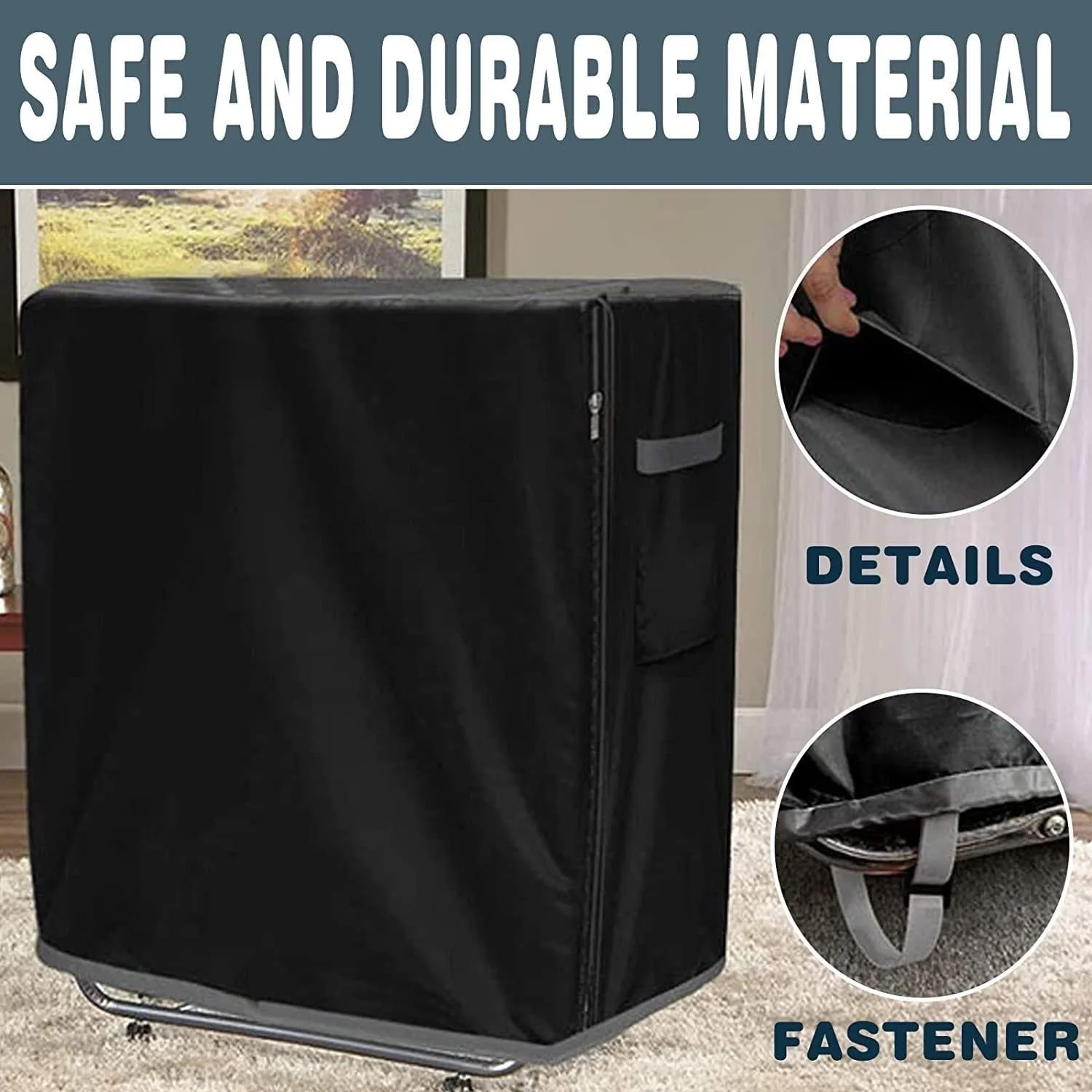 Розкладний чохол для ковдри Delamiya, 99 x 38 x 114 см, Чорний, фото №5 Розкладний чохол для ковдри Delamiya, 99 x 38 x 114 см, Чорний, фото №5