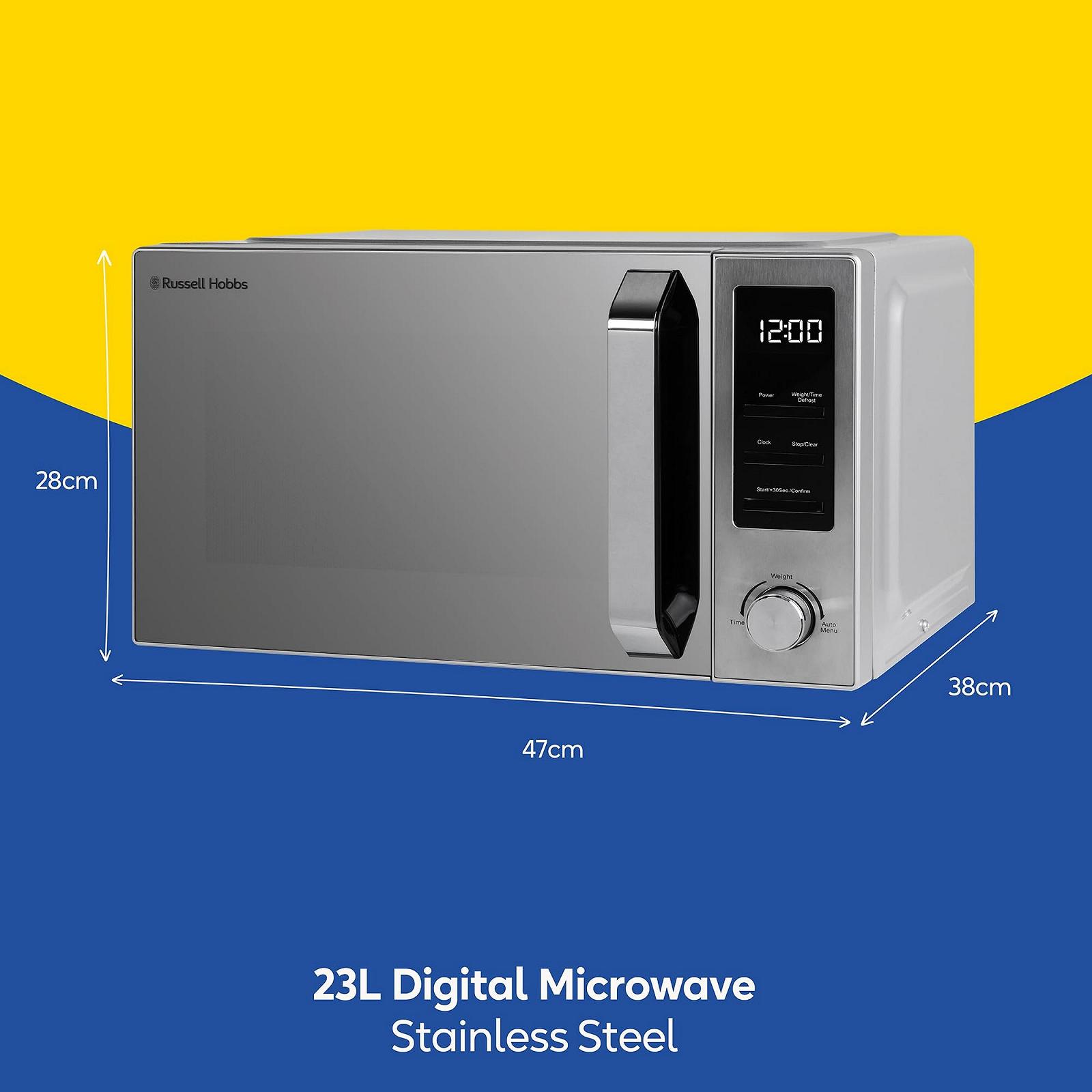 Микроволновая печь Russell Hobbs RHM2372SS 23 л 900 Вт Нержавеющая сталь, фото №2 Микроволновая печь Russell Hobbs RHM2372SS 23 л 900 Вт Нержавеющая сталь, фото №2