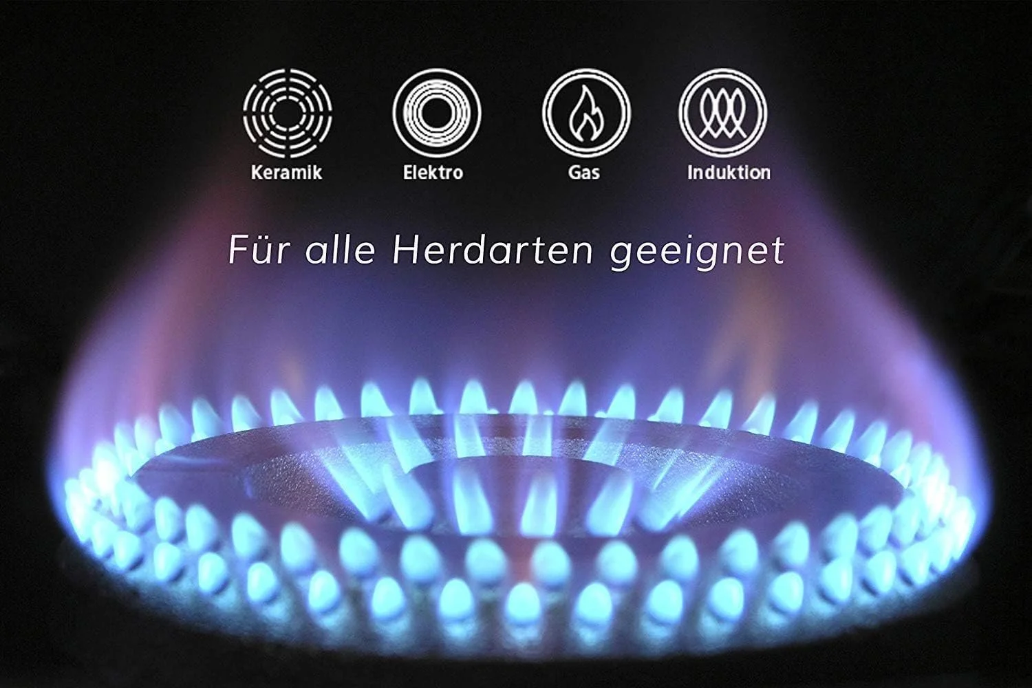 Каструля квадратна Eurolux 28 см з литого алюмінію для індукції та духовки PFOA-Free, фото №2