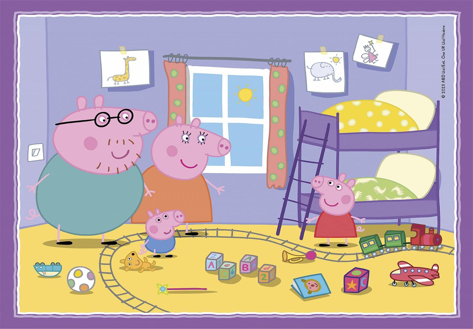 Пазл Clementoni Supercolor Puzzle 21516 Peppa Pig 4 в 1 12, 16, 20, 24 елементи від 3 років, фото №5