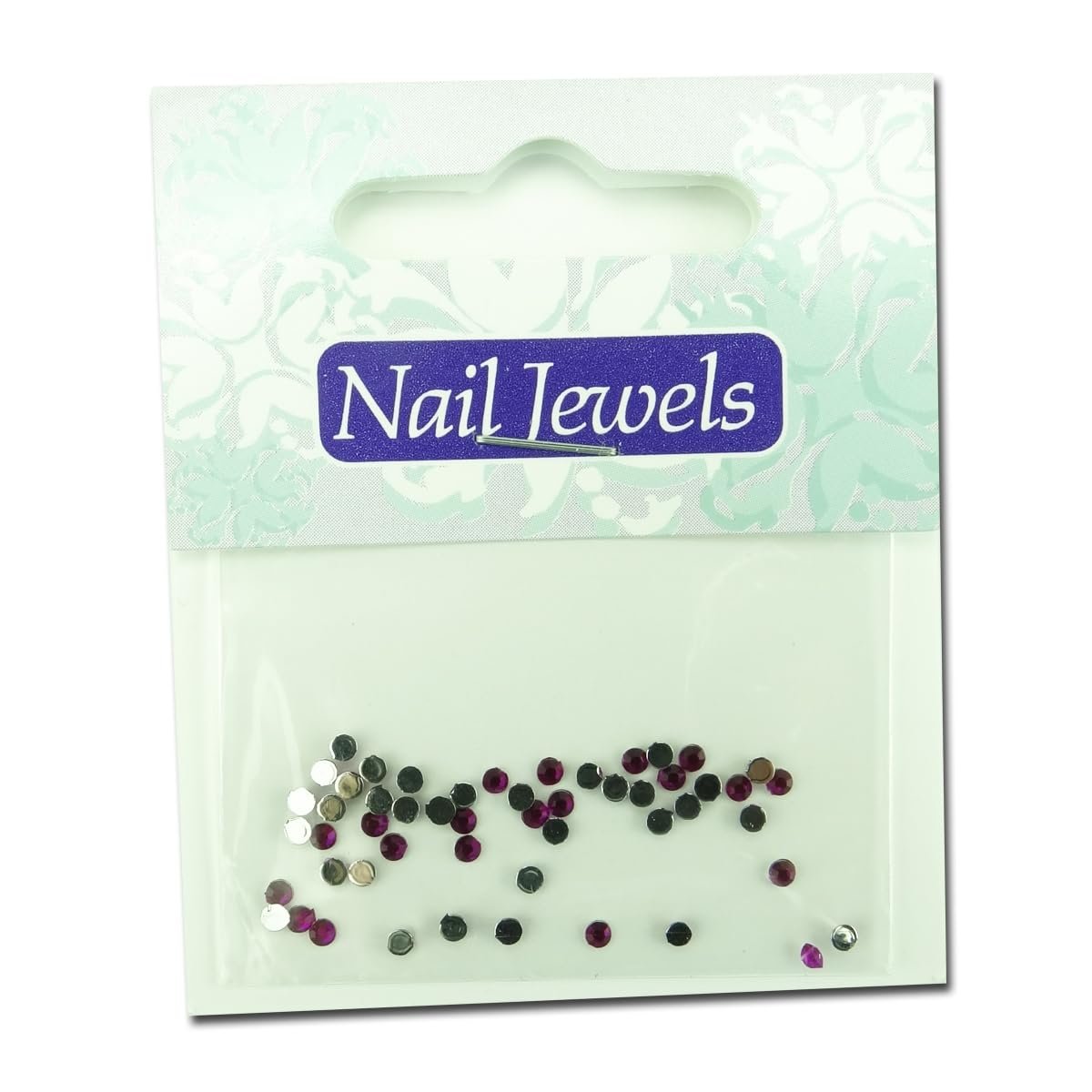 Акрилові стрази для дизайну нігтів Рожевий / Фіолетовий, фото №1