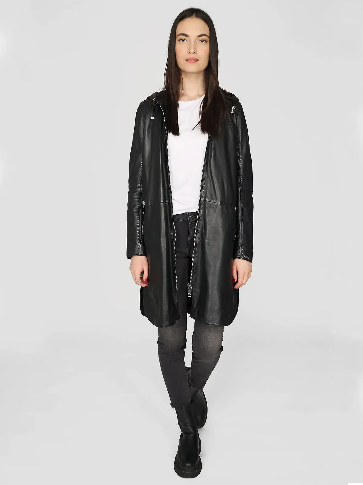 Шкіряне пальто MAZE 4202199 Жіноче, фото №7 Шкіряне пальто MAZE 4202199 Жіноче, фото №7