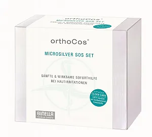 Набір Binella orthoCos Microsilver SOS для жирної шкіри (Мус + Лосьйон + ACN Clear Skin Gel + ACN Mask) - Фото 1