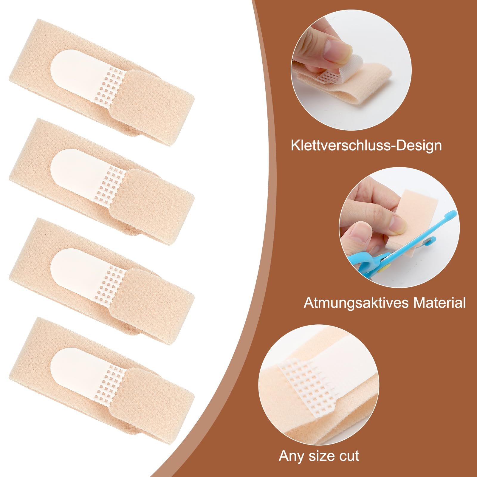 Накладки для молоткообразных пальцев 6шт, Шина для пальцев, Выпрямление кривых пальцев, Повязка для пальцев, Коррекция молоткообразных пальцев, Шина для малых молоткообразных пальцев, Коррекция пальцев, фото №5 Накладки для молоткообразных пальцев 6шт, Шина для пальцев, Выпрямление кривых пальцев, Повязка для пальцев, Коррекция молоткообразных пальцев, Шина для малых молоткообразных пальцев, Коррекция пальцев, фото №5