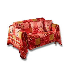 Покривало Eldo 145 x 220 см, клаптиковий дизайн, декоративна Покривало 100% поліестер - Фото 1