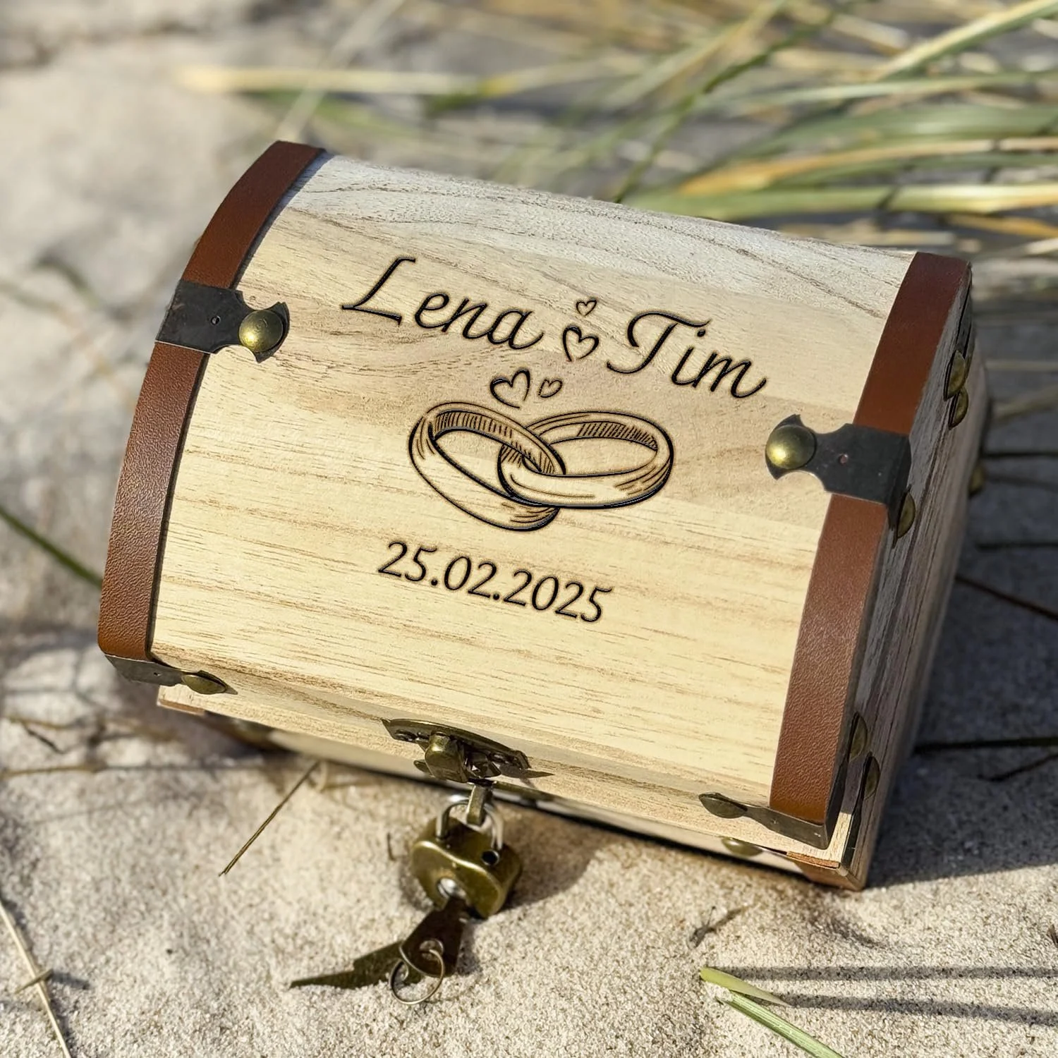 Скриня для грошей весільна з індивідуальним гравіюванням, фото №2