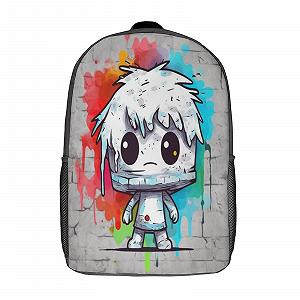 Рюкзак NACHOMACHO Rainbow Monster Colourful Школьный Для мальчиков и девочек-подростков Водонепроницаемый 17 дюймов, Стиль - Фото 1