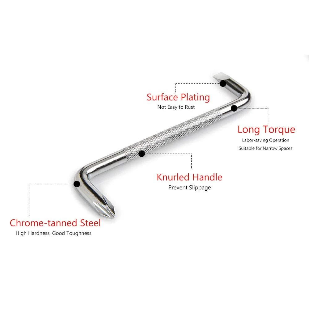 Набір викруток SITAKE 3 шт. з зсувом з магнітною Z-подібною викруткою з хрестовою і плоскою головкою, фото №2