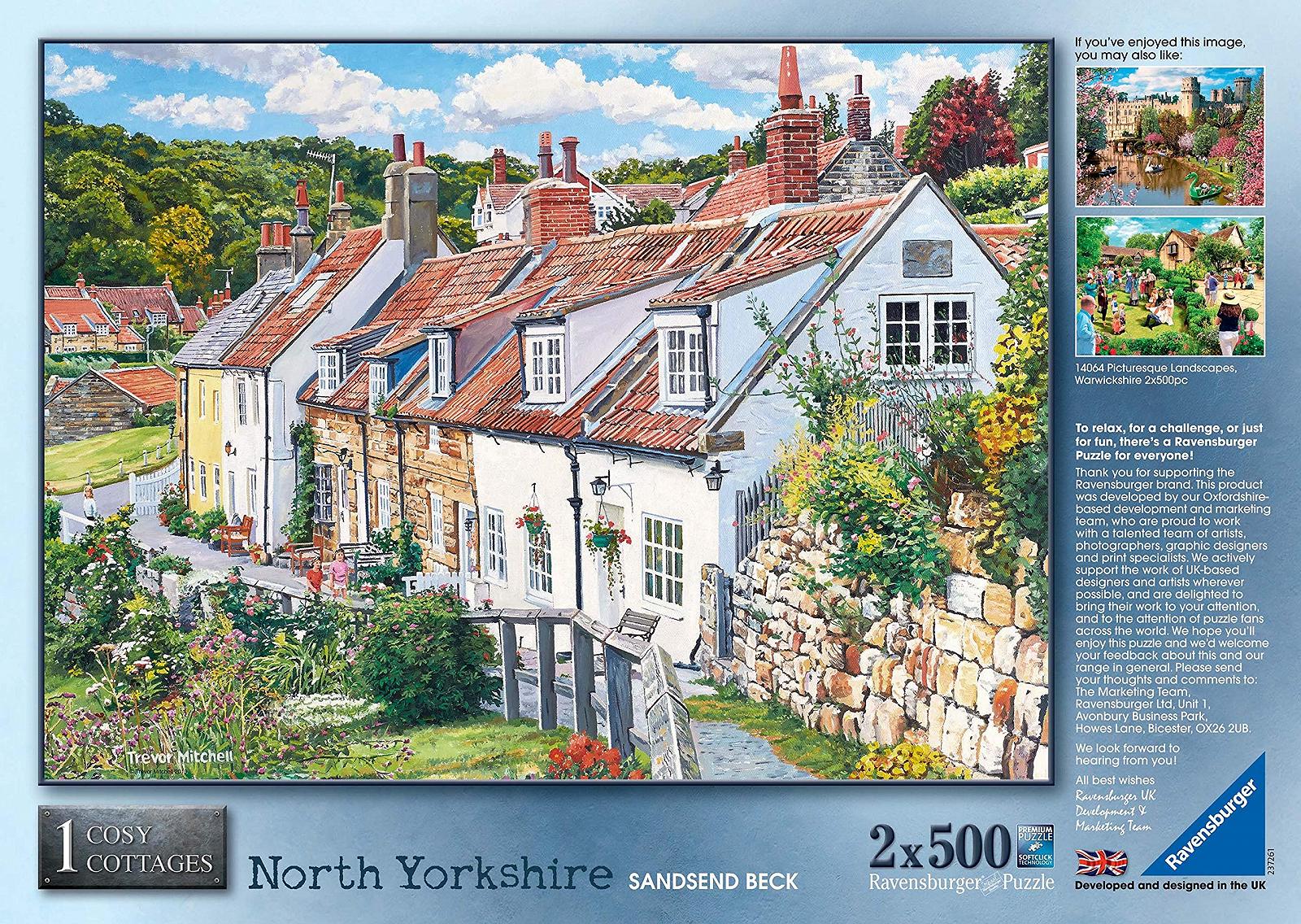 Пазл Ravensburger Cosy Cottages No.1 North Yorkshire 2x 500 элементов, фото №5