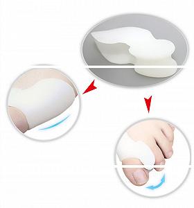 Коректор великого пальця стопи Гелевий 1 пара Білий synthetic.ua - Фото 1