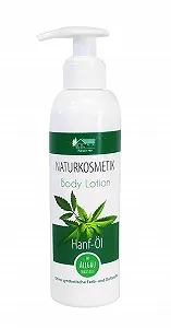 Лосьон для тела Pullach Hof Natural Cosmetics Конопляное масло во флаконе с дозатором 200 мл - Фото 1