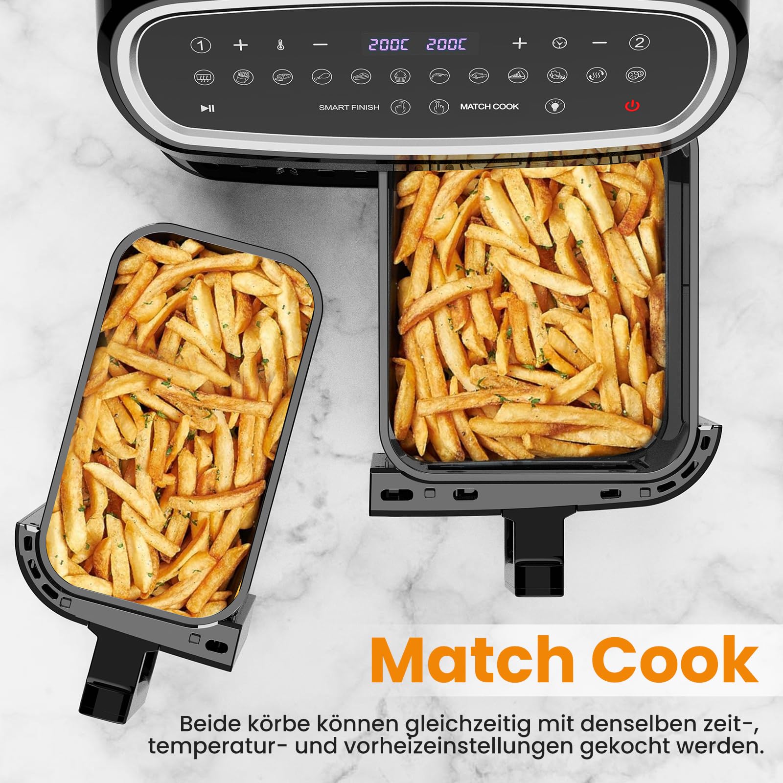 Мультипіч Gidgimo Dual Zone Double 2800W 10L з оглядовим вікном, фото №4 Мультипіч Gidgimo Dual Zone Double 2800W 10L з оглядовим вікном, фото №4