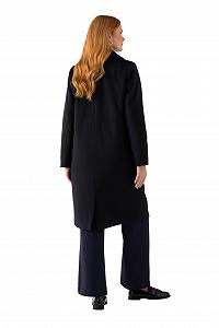 Пальто Ulla Popken, Суміш Вовни, Відкладний Комір, Розріз Ззаду, Двобортне 822623 synthetic.ua - Фото 1