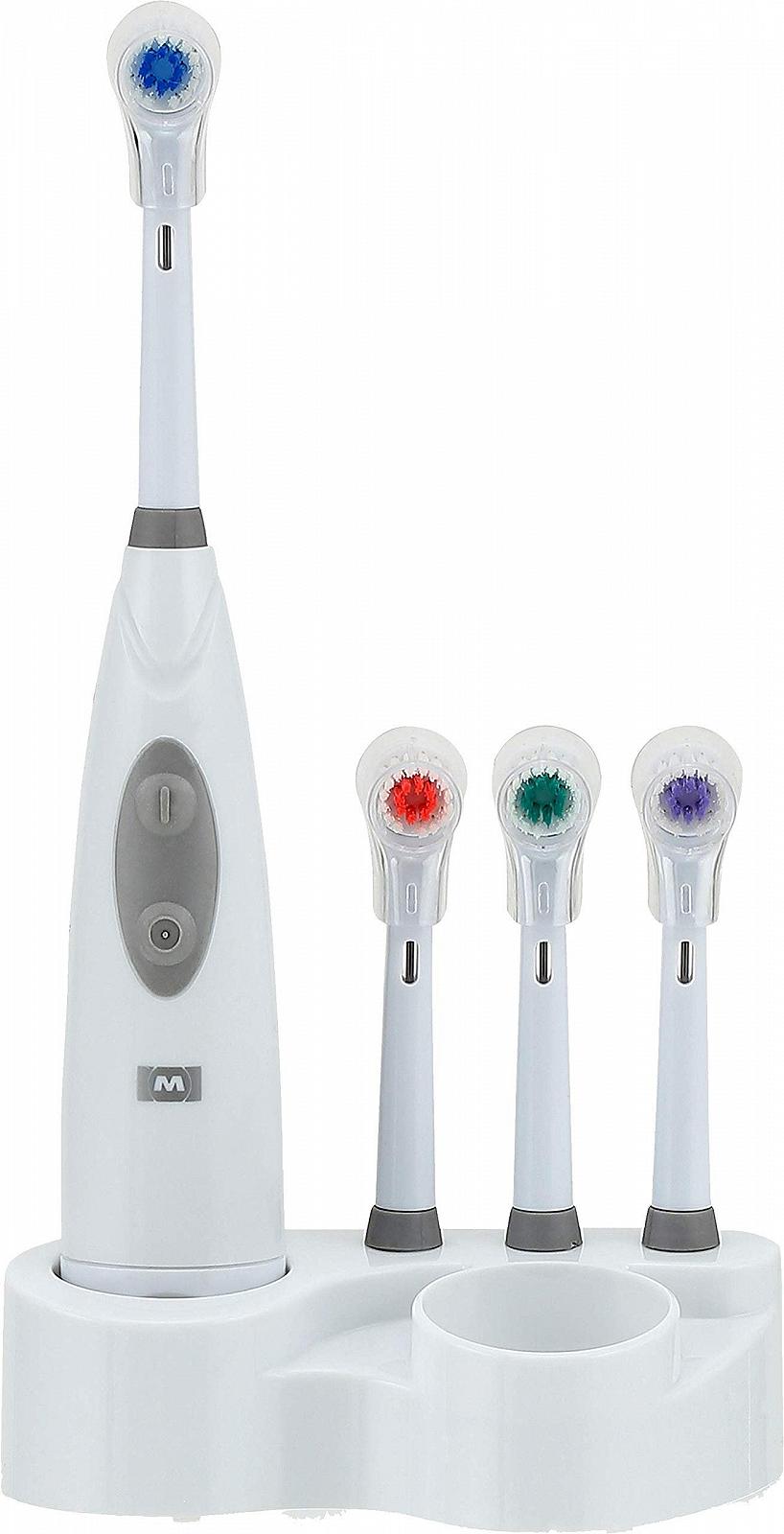 Електрична зубна щітка Melissa 16740012 сімейна на батарейках 4 шт., фото №3