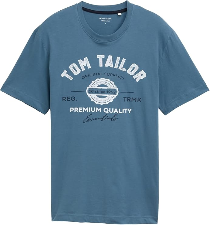 Футболка Tom Tailor LOGO TEE MEN'S 1037735-36985 Синий M, фото №4