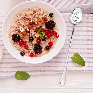 Ложка Десертная LAUBLUST Персонализированная с Текстом Сердца synthetic.ua - Фото 1