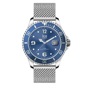 Годинник Ice-Watch ICE steel mesh blue Синій Чоловічий/Унісекс з металевим ремінцем - 017667 (Medium) - Фото 1