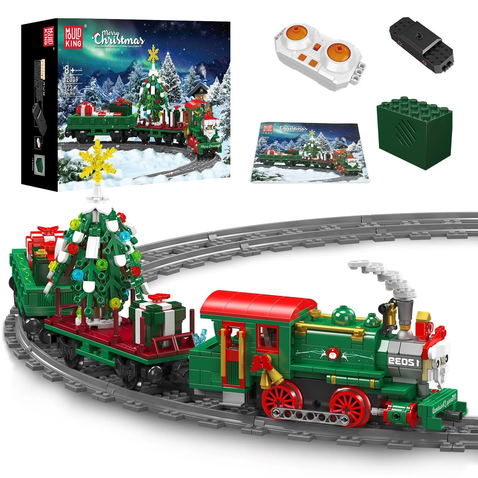 Конструктор Поезд Mould King Technik 12039 Дизельный локомотив ESU KG230 922 детали, фото №1