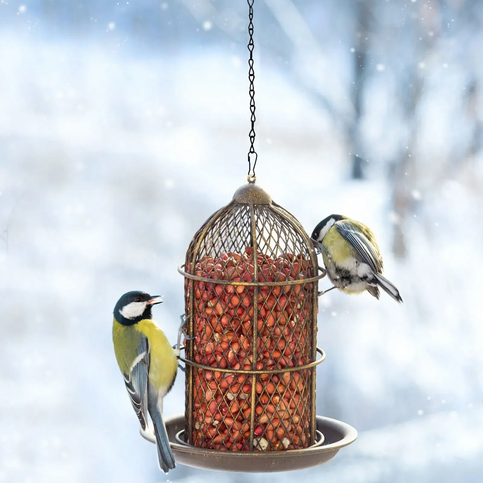 Цепи для подвесных корзин SZCXDKJ набор 8 штук металл 25 см и 80 см Черный, фото №3