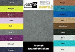 Простыня на резинке Terry Exclusive home textile 180 - 200 x 200 см synthetic.ua - Фото 1