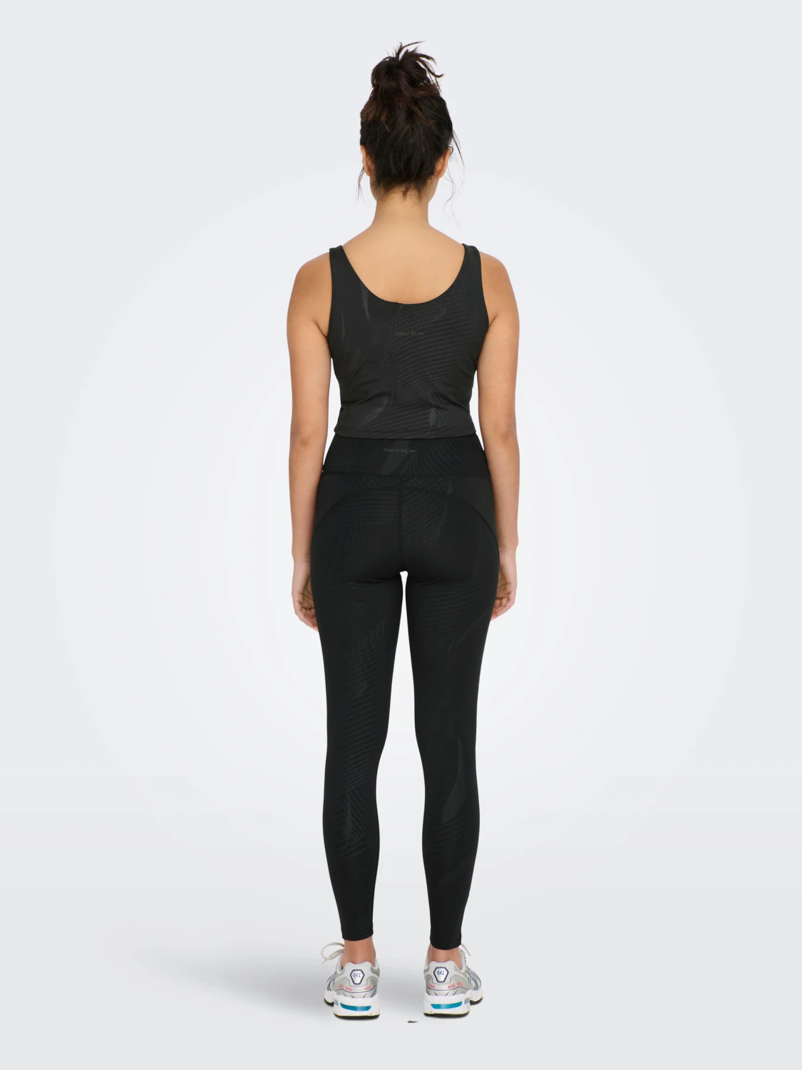 Топ ONPCATE AOP CROP TRAIN BRA TOP 15280805 AOP Черный XS, фото №2