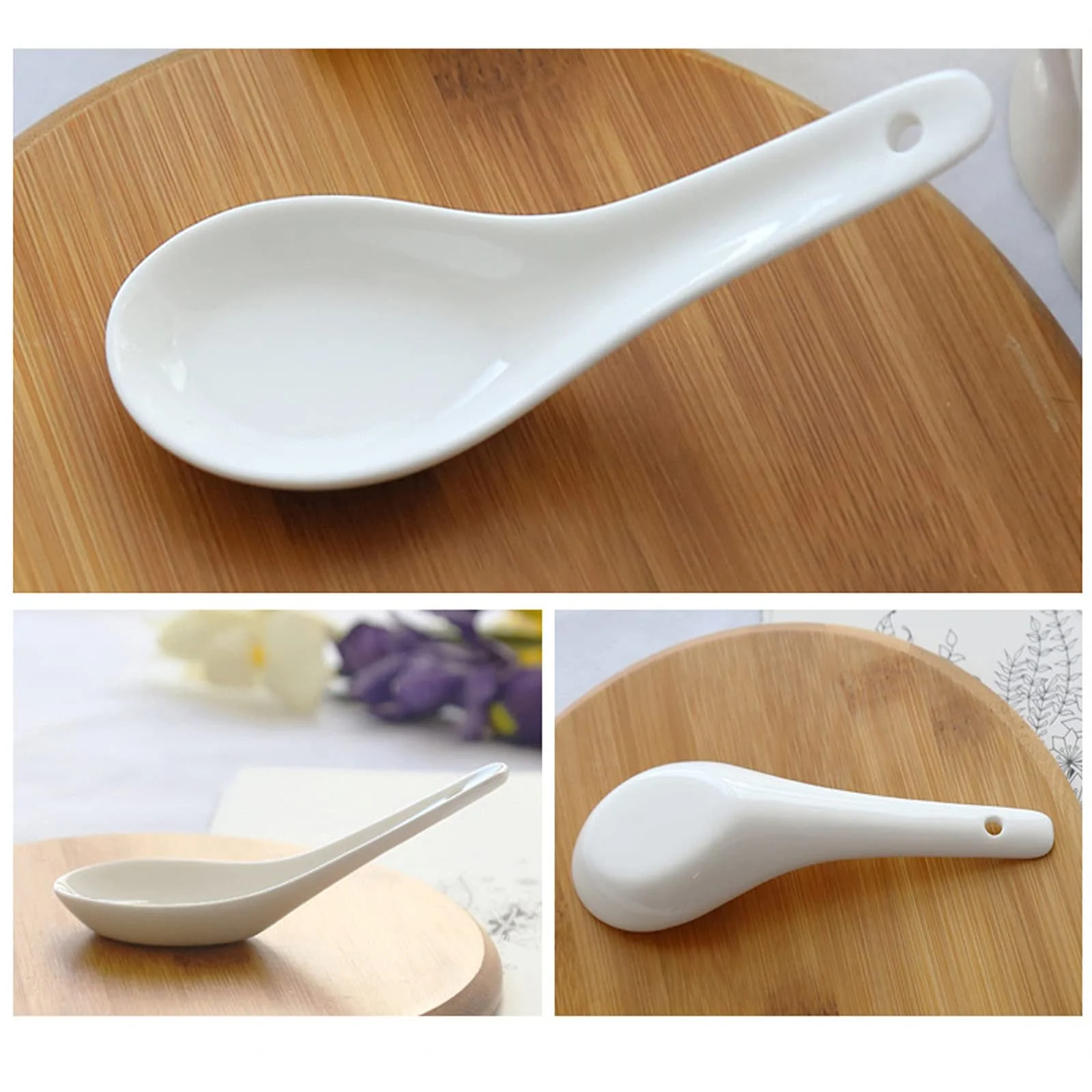 Набір керамічних супових ложок 10 шт., фото №5