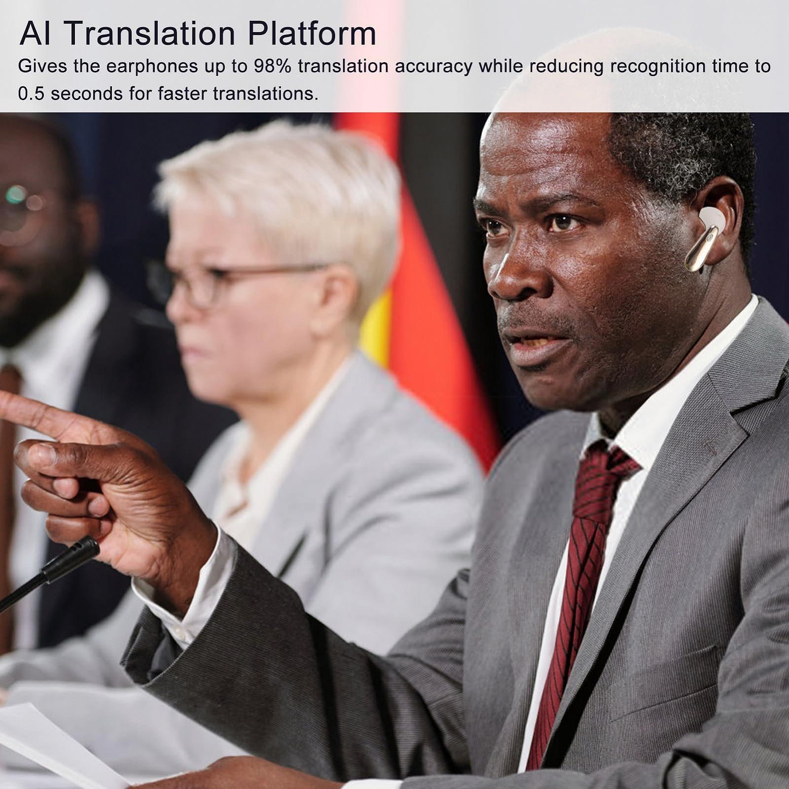 Навушники для перекладу в реальному часі Cryfokt, з точністю 98% для ділових зустрічей, спілкування в дорозі, легкий дизайн, фото №3 Навушники для перекладу в реальному часі Cryfokt, з точністю 98% для ділових зустрічей, спілкування в дорозі, легкий дизайн, фото №3