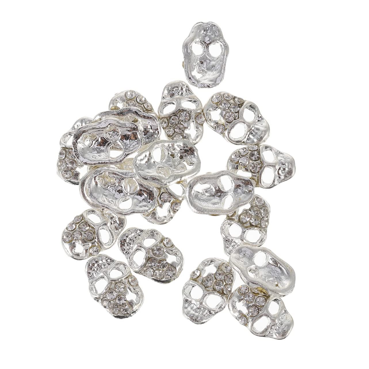 Стрази для нігтів FRCOLOR у вигляді черепа 3D прикраси для манікюру, фото №7