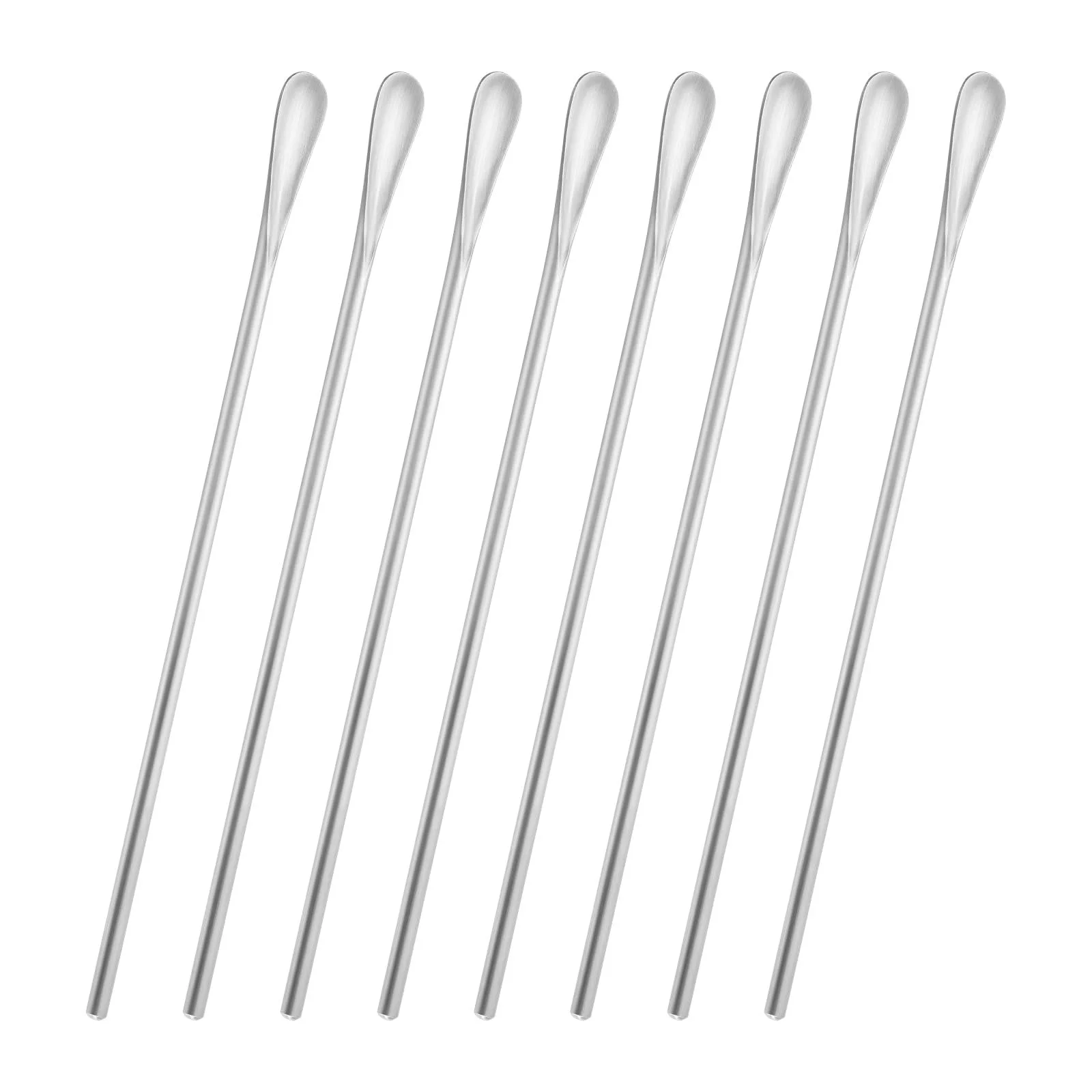 Ложка для змішування з нержавіючої сталі, 8 шт, 21,8 см, фото №1