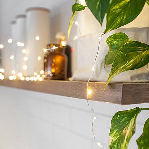 Гірлянда Lights4fun LED Micro Fairy, Теплий Білий, від Мережі - Фото 1