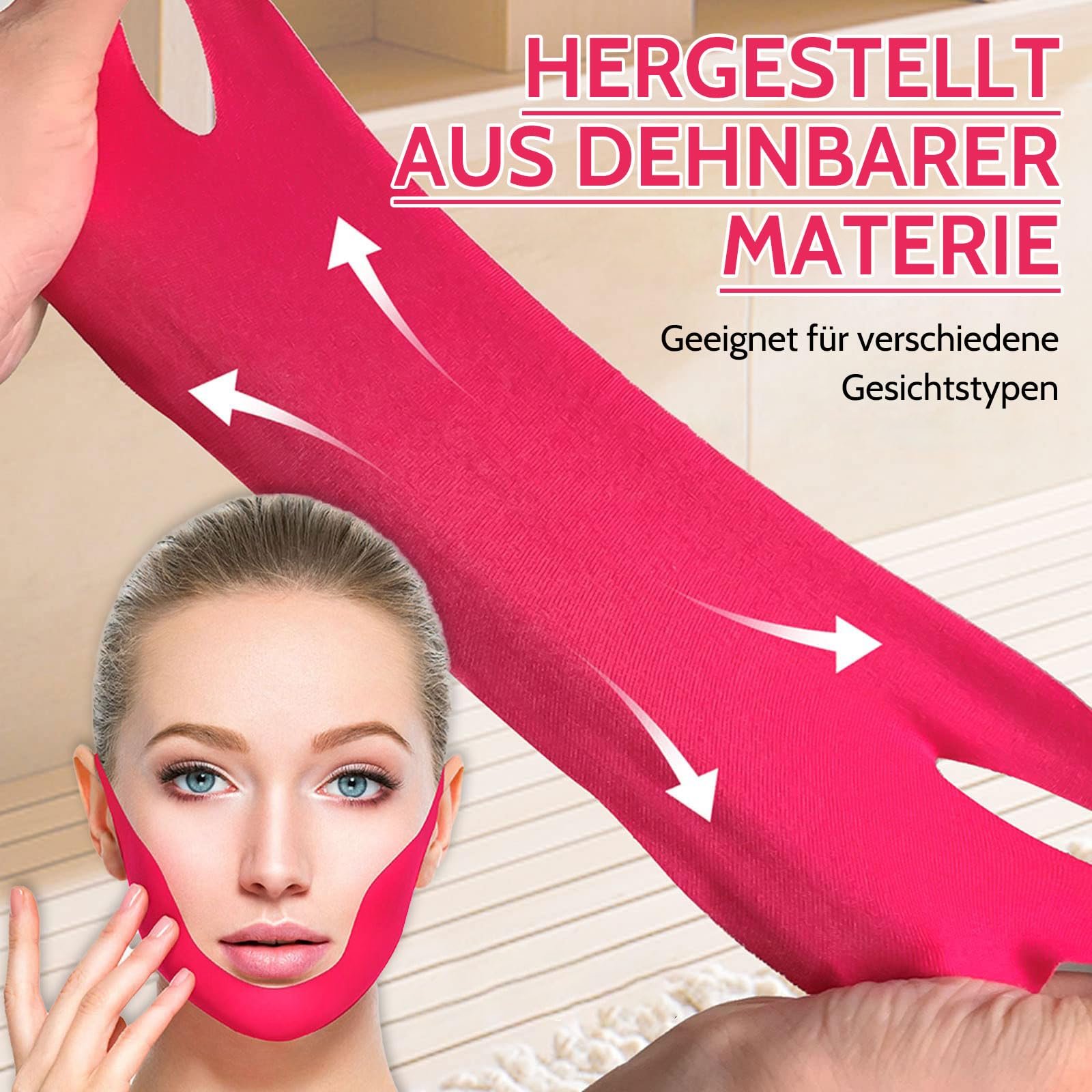 Маска для лица Shefave V Line, средство для удаления двойного подбородка, 3 шт. гидрогелевая коллагеновая маска с алоэ, V-образная маска для подтяжки лица с коллагеном для двойного подбородка, средство для подтяжки, маски для шеи с ушным крючком для красоты, фото №3