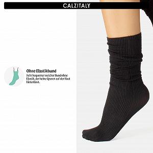 Носки Calzitaly Набор 4 штуки без эластичного пояса, блестящие носки, непрозрачные ребристые носки, зеленый, синий, черный, серый, 60 ден synthetic.ua - Фото 1