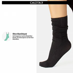 Носки Calzitaly Набор 4 штуки без эластичного пояса, блестящие носки, непрозрачные ребристые носки, зеленый, синий, черный, серый, 60 ден synthetic.ua - Фото 1