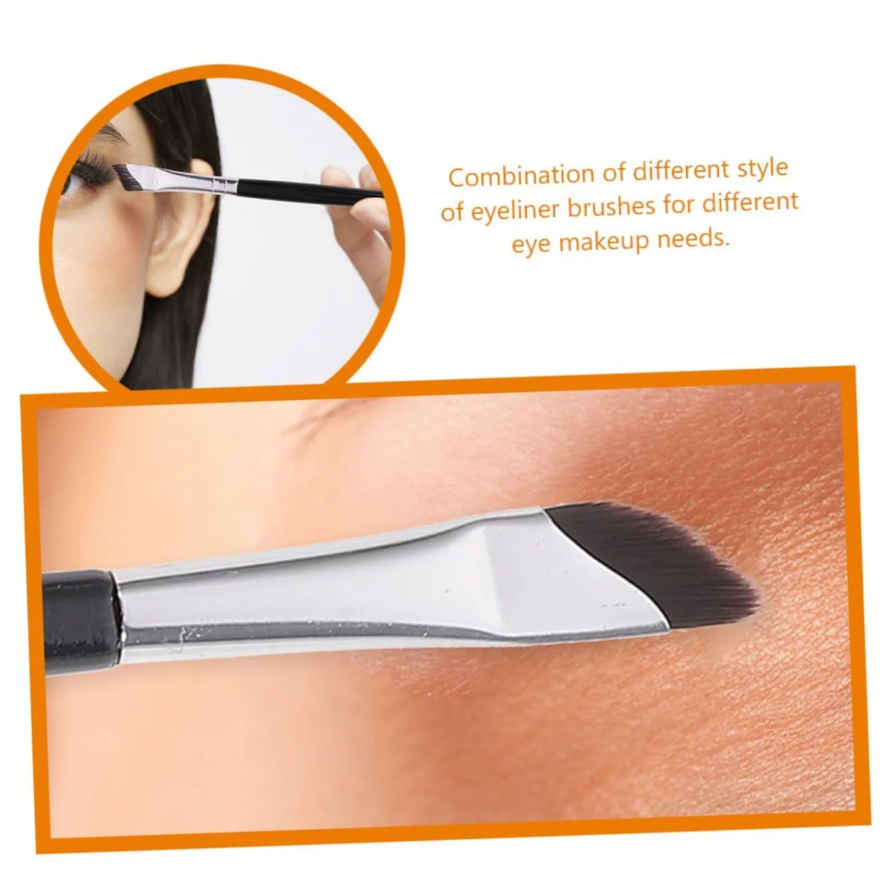 Кисти VINTORKY для кремовых и жидких текстур, для теней, для подводки глаз, фото №4