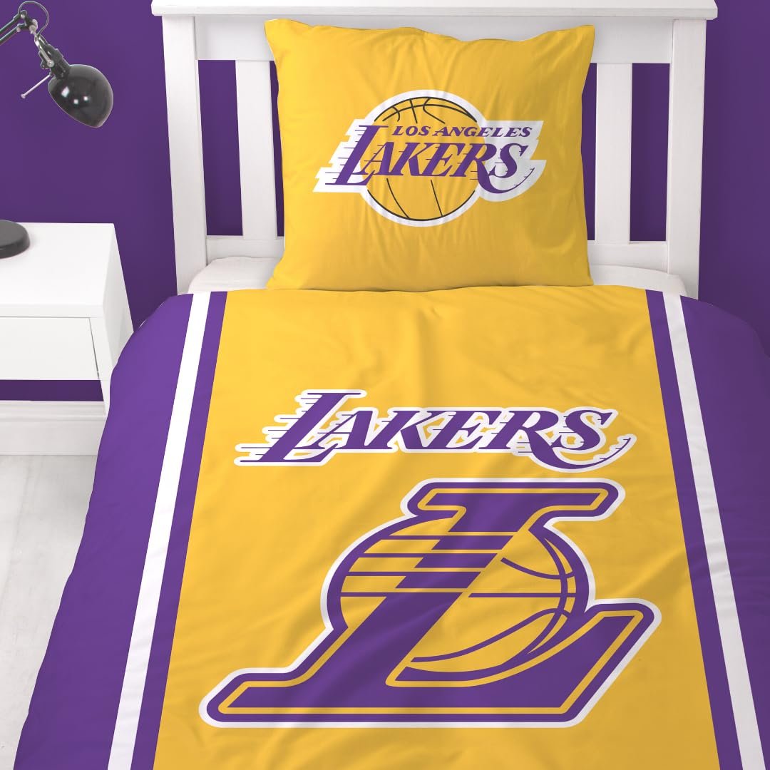 Комплект постільної білизни Character World Lakers 135 x 200 см, Los Angeles Lakers, 100% Бавовна, фото №2