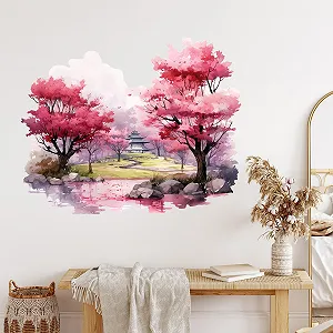 Наклейка на стіну GRAZDesign Japanese Trees Landscape 50 x 40 см - Фото 1