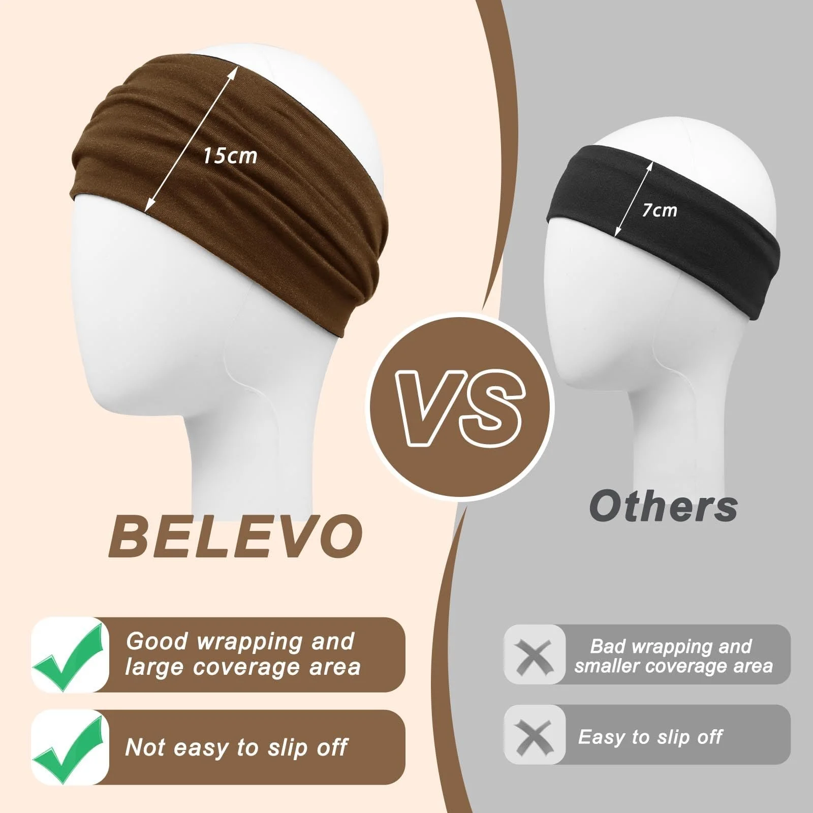 Пов'язка на голову Широка для жінок, фото №3