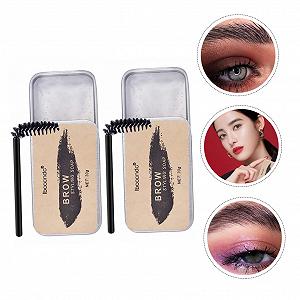 Стайлинг-крем Beavorty 2 Sätze Бальзам для бровей Дикие брови Помада Гель с кунжутным маслом и нержавеющей сталью 4D synthetic.ua - Фото 1