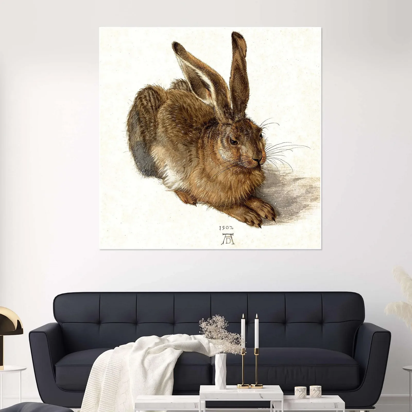 Постер Albrecht Dürer Кролик 50 x 50 см Коричневый, фото №4 Постер Albrecht Dürer Кролик 50 x 50 см Коричневый, фото №4