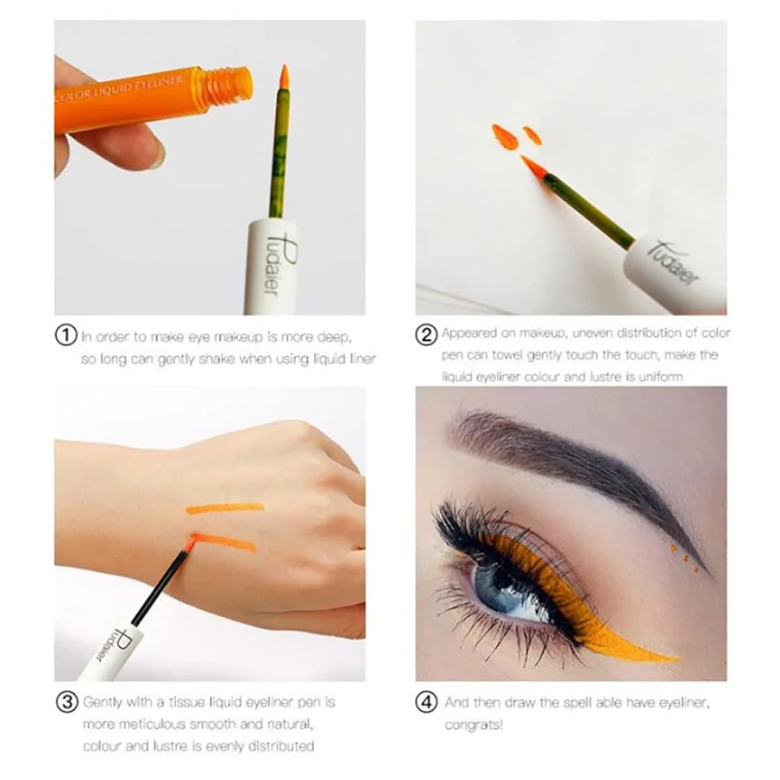 Матова Рідка Eyeliner, різнокольоровий, фото №3 Матова Рідка Eyeliner, різнокольоровий, фото №3