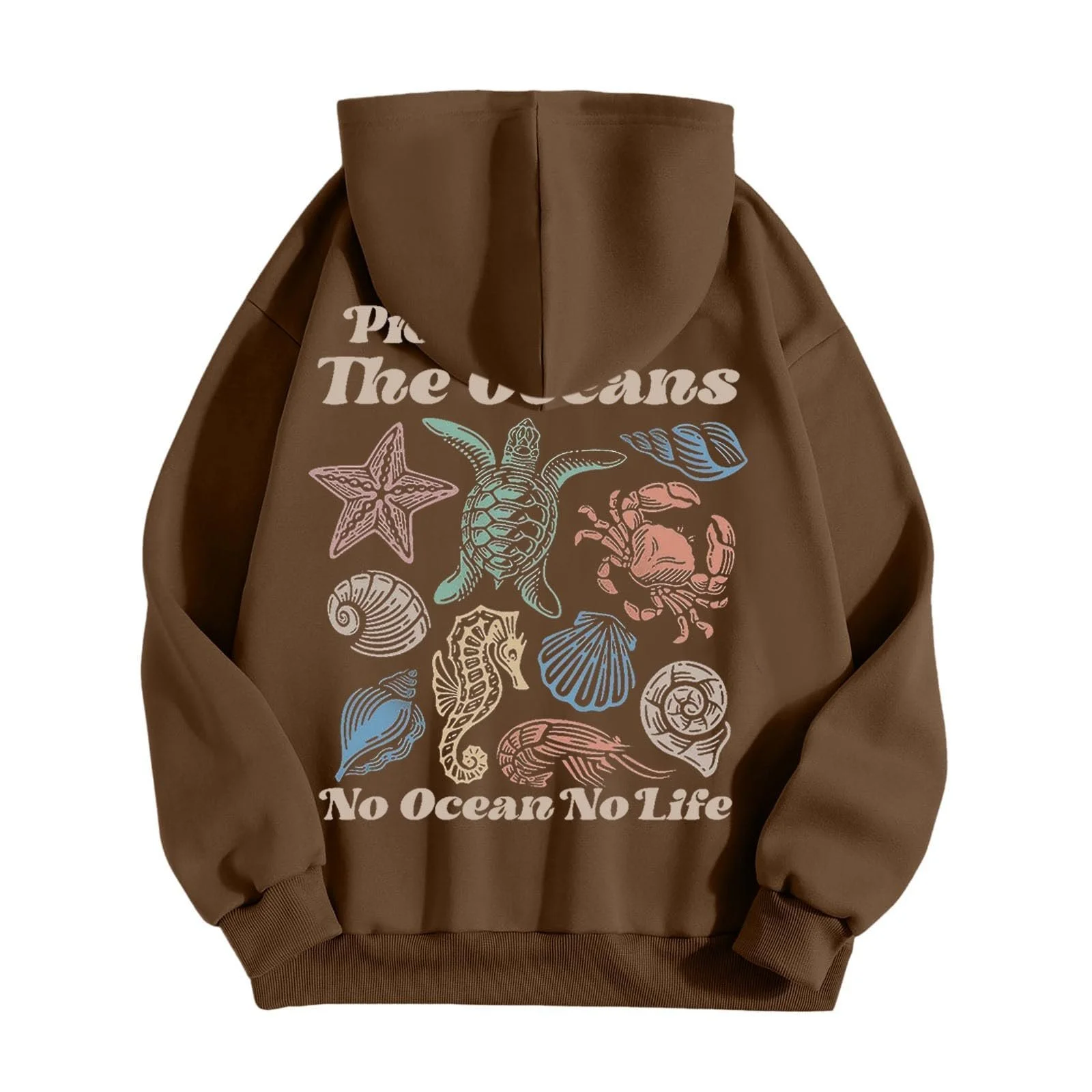 Женский Худи Классический Пуловер Цветной Пэчворк Карман Harajuku Oversized Hip Hop Rap Casual Fitness Basic Training, фото №2