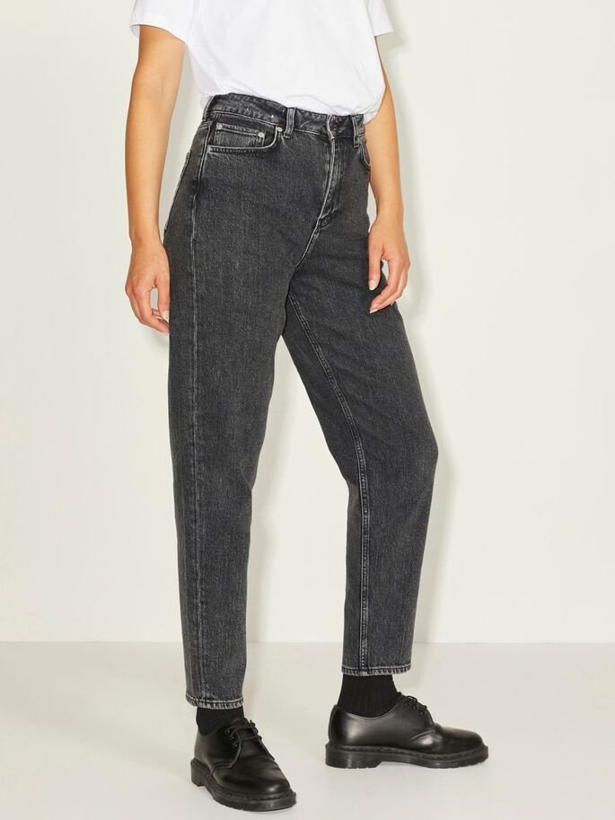 Джинси JXLISBON MOM HW CC4004 NOOS 12203869- Denim JJXX Темно-сірий  S, фото №1