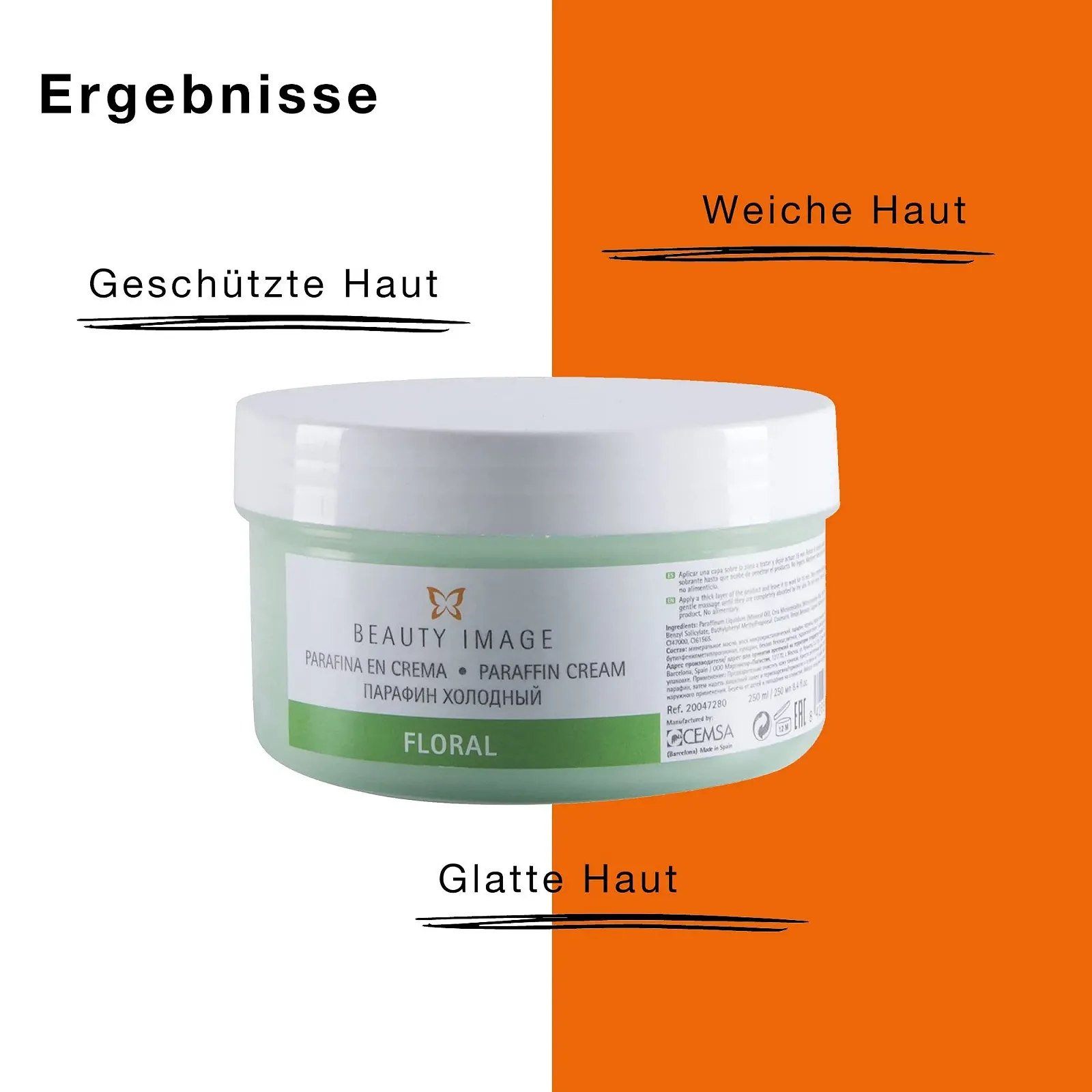 Крем Парафін для рук та ніг Beauty Image 250 мл Квітковий аромат, фото №5