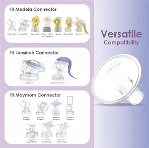 Набір воронка та клапан Maymom MyFit 24 мм для молоковідсмоктувачів Lansinoh Signature Pro/Smartpump 2 шт. synthetic.ua - Фото 1