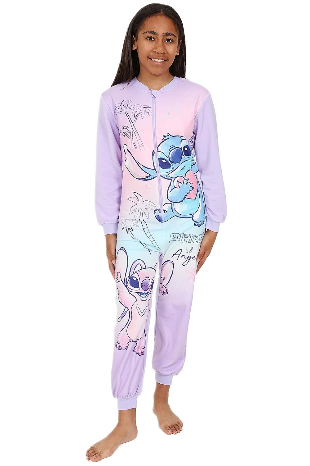 Піжама Disney Lilo and Stitch Stitch Angel Флісова для дівчат, фото №2 Піжама Disney Lilo and Stitch Stitch Angel Флісова для дівчат, фото №2