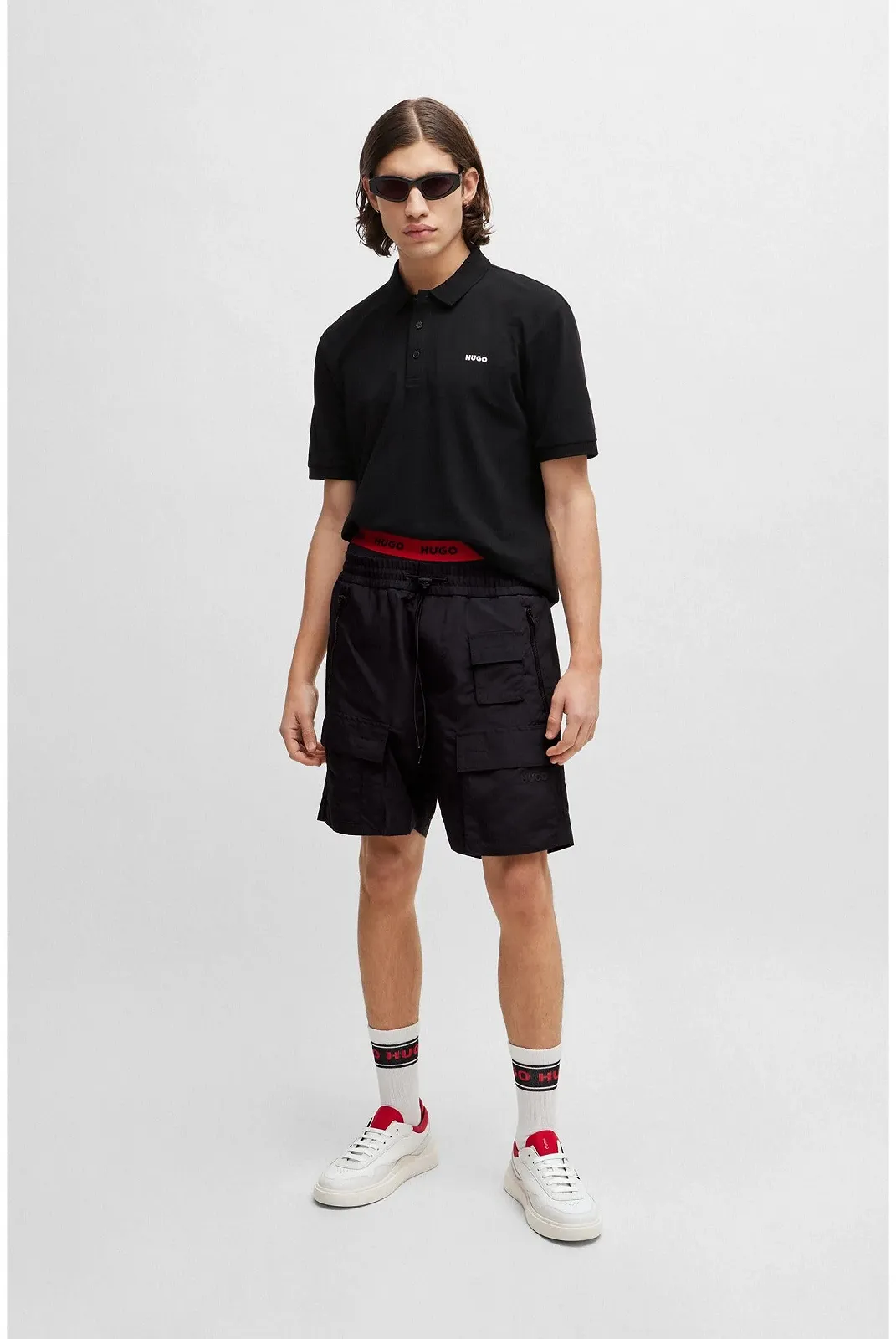 Кросівки HUGO Blake Tenn Шкіряні на шнурівці з кольоровими деталями, фото №3