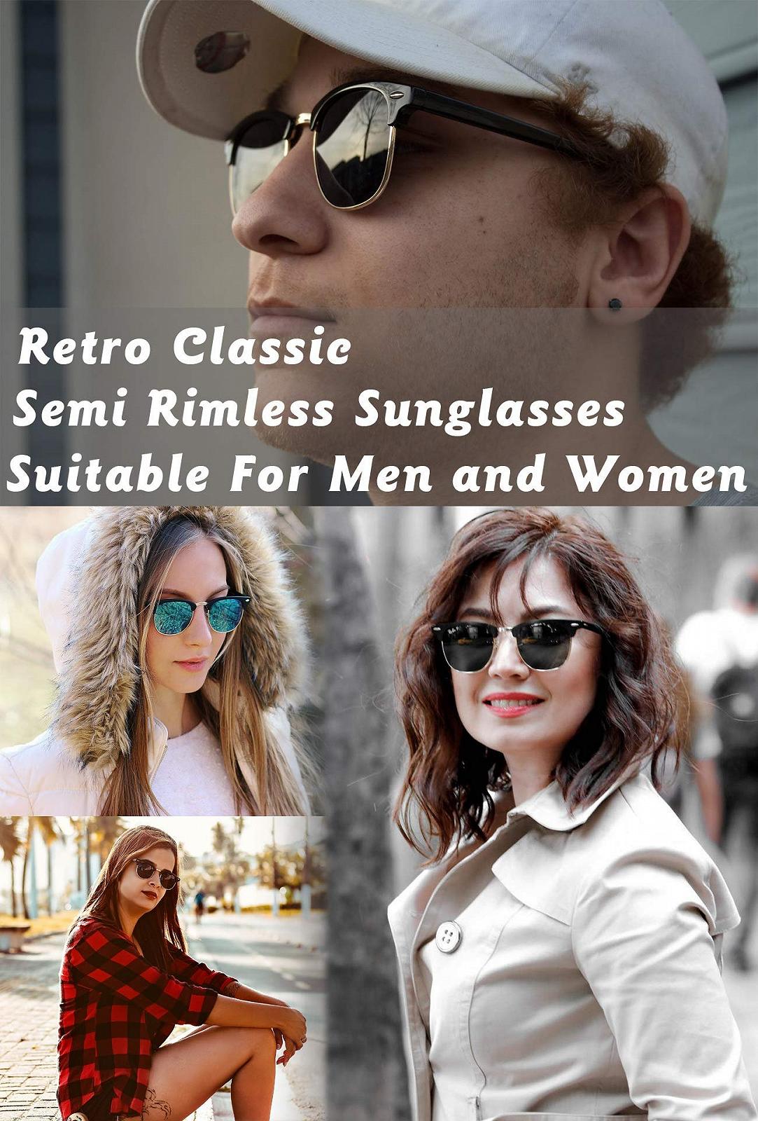 Сонцезахисні окуляри Rocf Rossini Поляризовані Ретро Вінтажні Класичні з напів оправою, фото №5