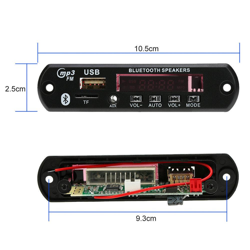 Авто MP3 Bluetooth FM модуль усилитель USB SD, фото №1