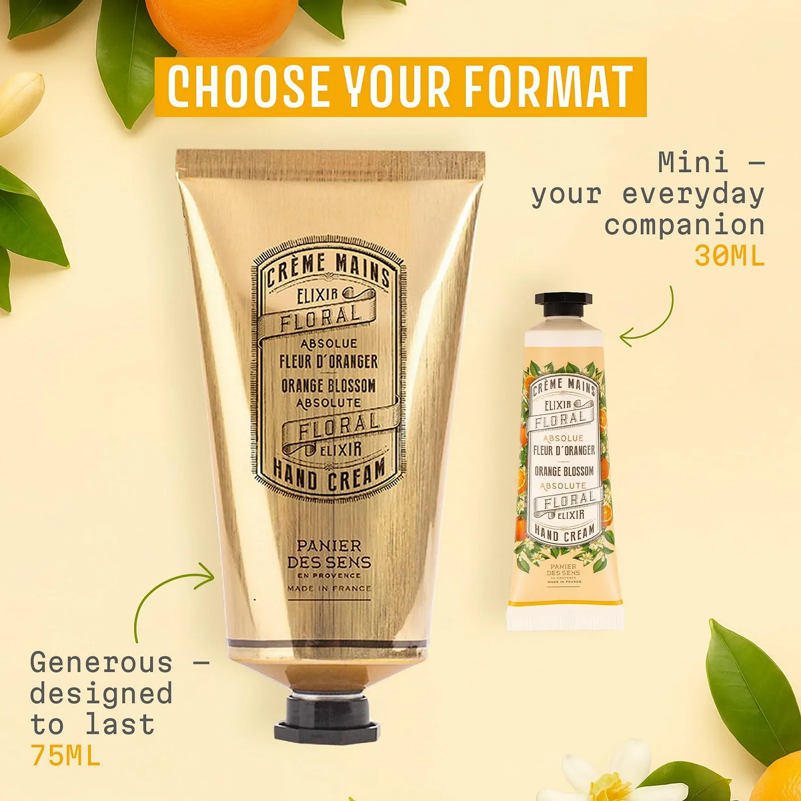 Крем для рук Panier des Sens Квітка апельсину для дуже сухої шкіри 75 мл, фото №6